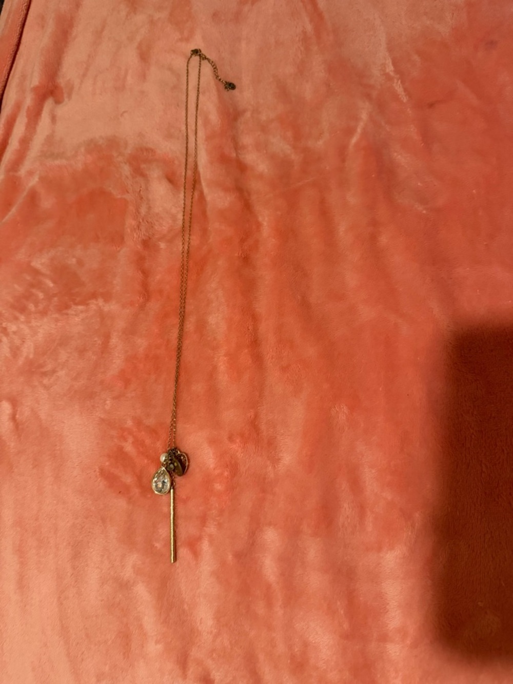 Gold-Tone Pendant Charm Necklace - Elegant Women’s Jewelry